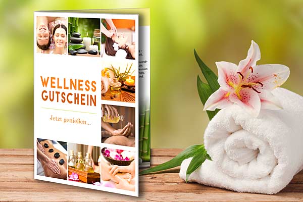 Wellness Massage Therapie Spa Kerzen Gutscheine Geschenkgutscheine GP117 
