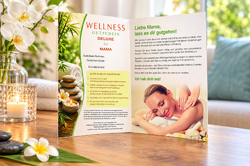 Motiv des Wellness-Gutschein Potsdam zum Muttertag - bestellen, ausdrucken, verschenken