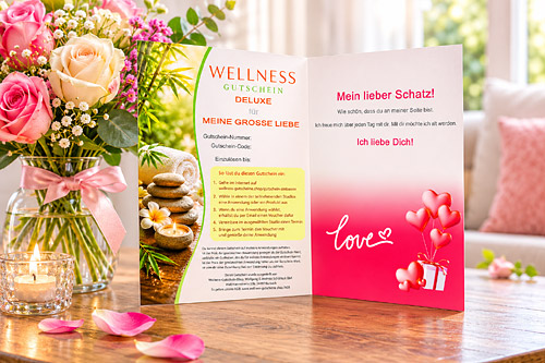 Motiv des Wellness-Gutschein Potsdam zum Valentinstag - bestellen, ausdrucken, verschenken