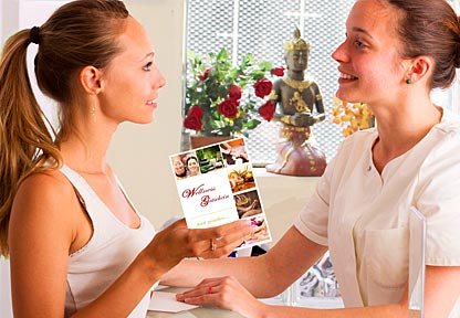 Der Neukunde löst seinen Wellness-Gutschein bei dir ein Der Neue Kunde löst seinen Gutschein ein